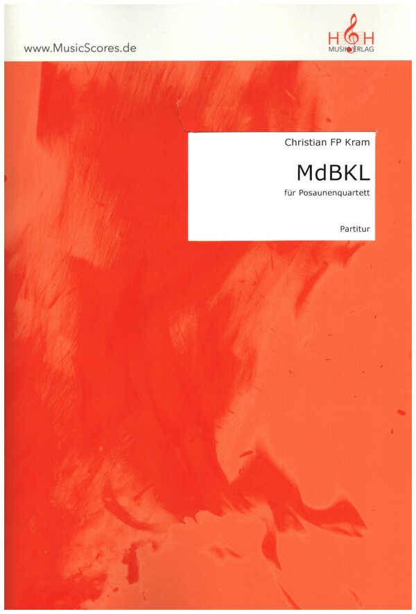 MdBKL  für Posaunenquartett  4 Partitur-Einzelblatt