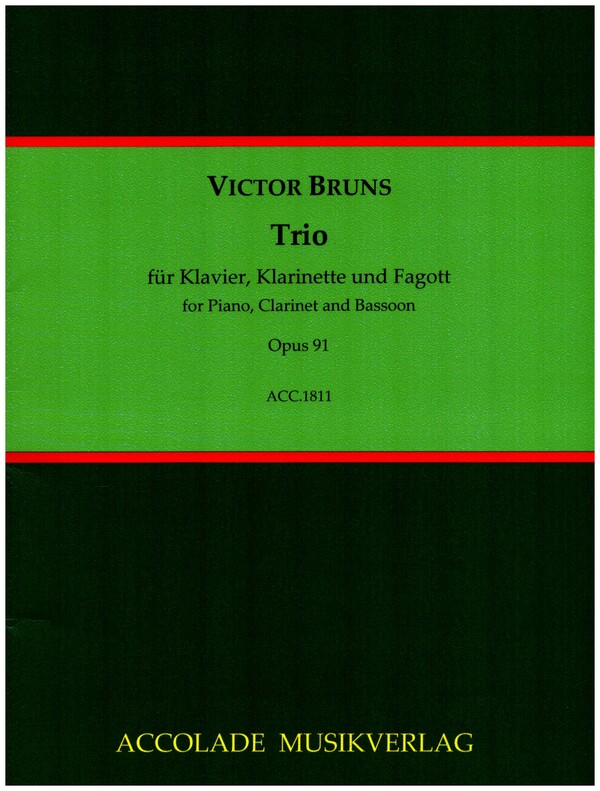 Trio op.91&nbsp;&nbsp;für Klarinett, Fagott und Klavier&nbsp;&nbsp;Partitur und Stimmen