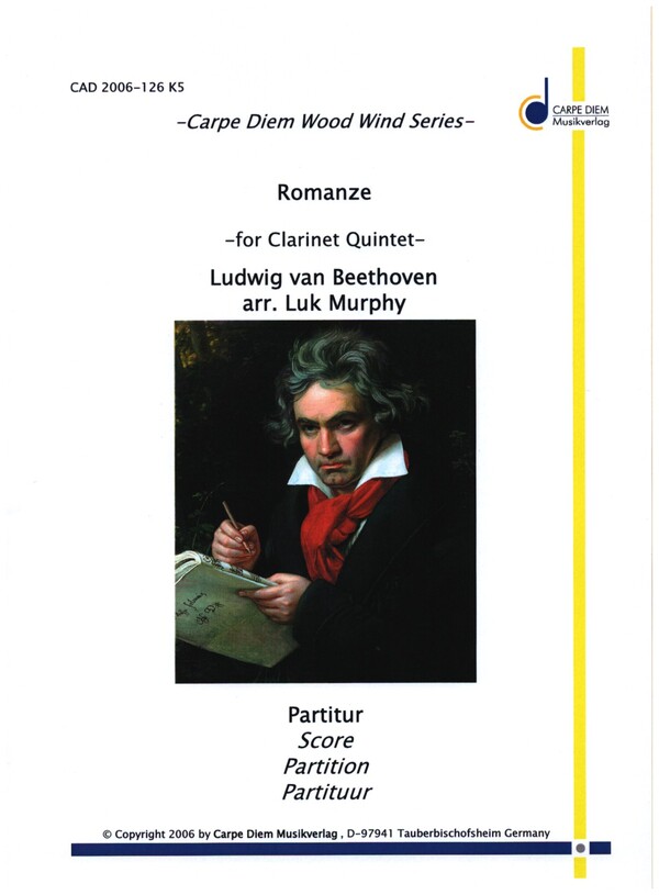 Romanze&nbsp;&nbsp;für 5 Klarinetten&nbsp;&nbsp;Partitur und Stimmen