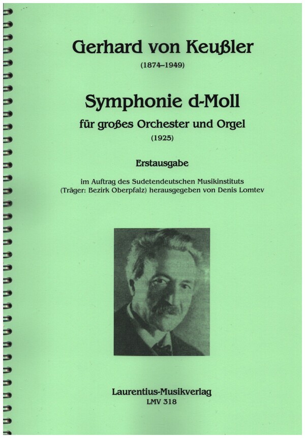 Symphonie d-Moll  für Orchester und Orgel  Partitur