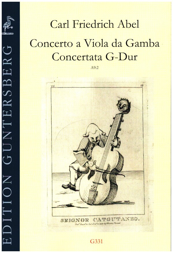 Concerto a Viola da Gamba - Concertata G major A9:2  für Viola da gamba, 2 Violinen, Viola und Kontrabass  Partitur und Stimmen