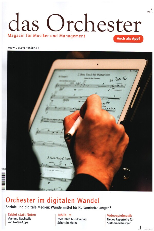Das Orchester Mai 2020&nbsp;&nbsp;Orchester im digitalen Wandel&nbsp;&nbsp;