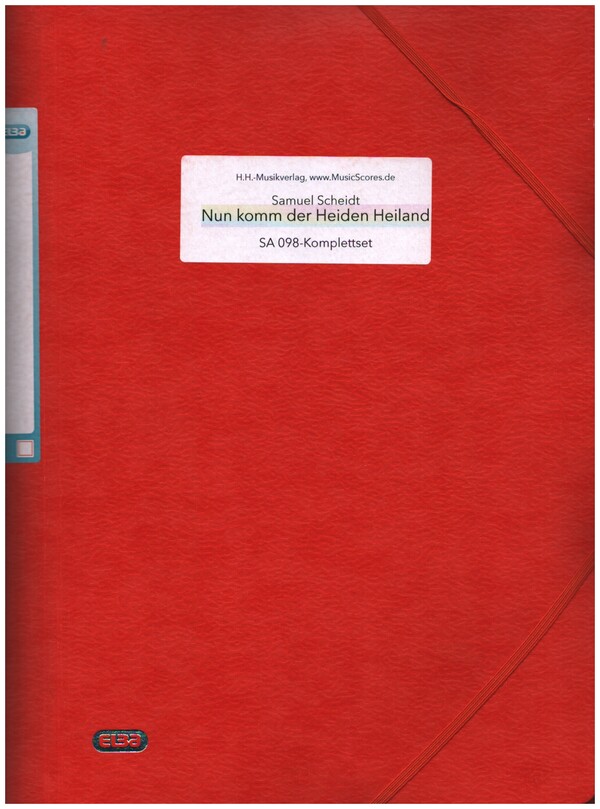 Nun komm der Heiden Heiland  für Blasorchester  Partitur und Stimmen (Komplettset)