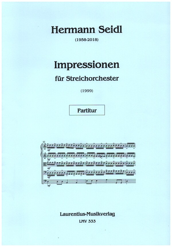Impressionen  für Streichorchester  Partitur