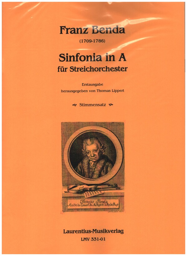 Sinfonia in A  für Streichorchester  Stimmensatz