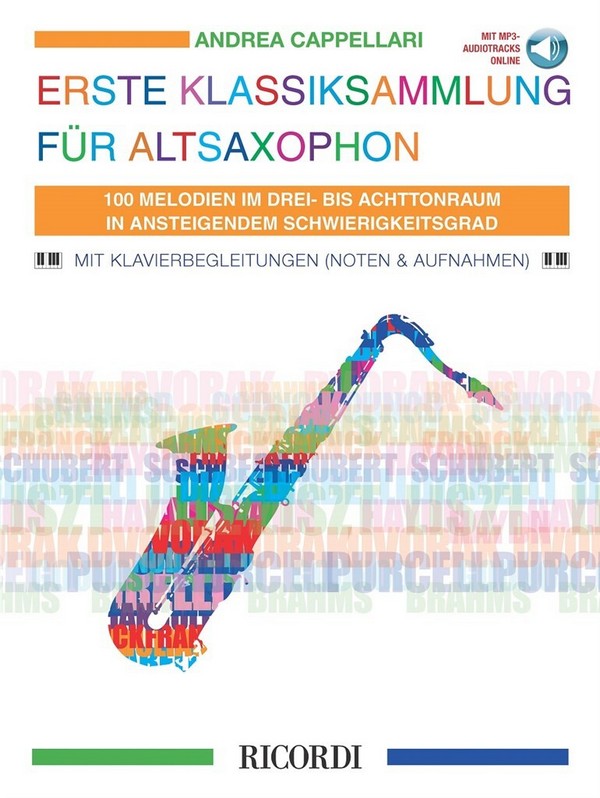 Erste Klassiksammlung (+Online Audio)&nbsp;&nbsp;für Altsaxophon&nbsp;&nbsp;
