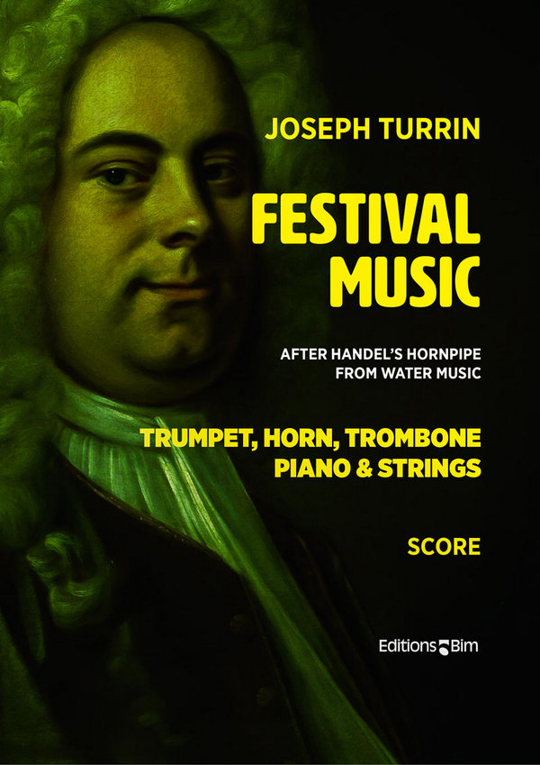 Festival Music&nbsp;&nbsp;for trumpet, horn, trombone, piano and strings&nbsp;&nbsp;score