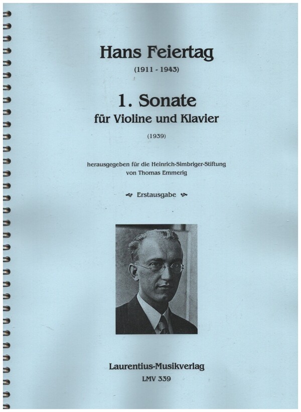 1. Sonate  für Violine und Klavier  