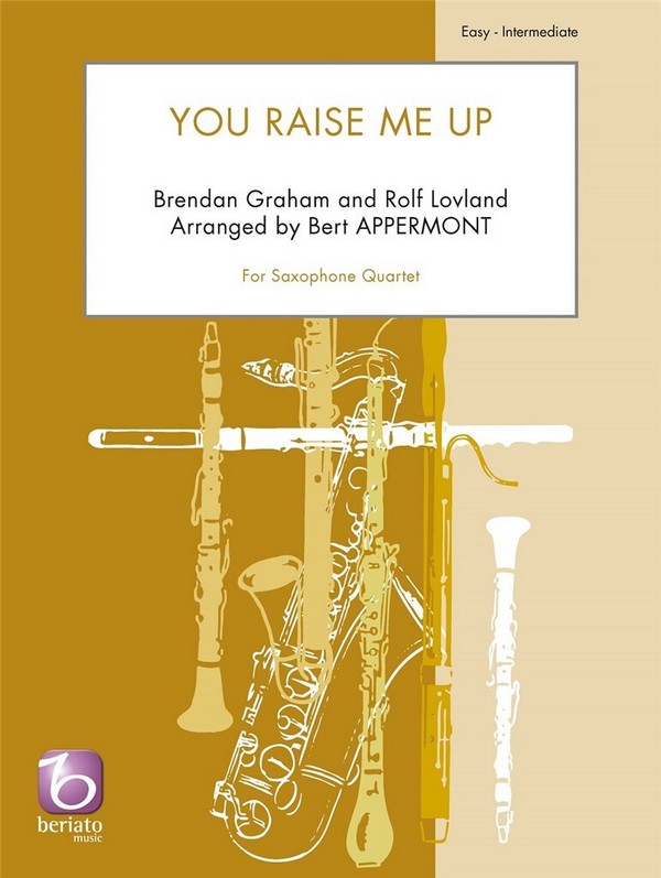 You Raise Me Up  for saxophone quartet  score and parts