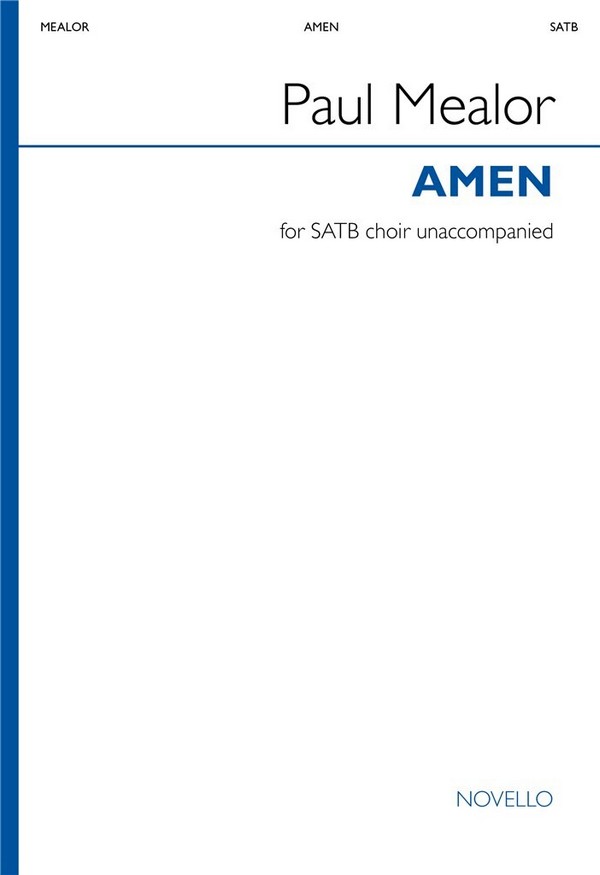 Amen  for mixed chorus a cappella  chorus score