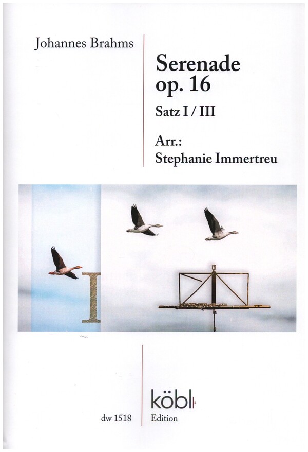 Serenade op.16 Satz 1/3&nbsp;&nbsp;für 8 Flöten, 2 Altflöten, 2 Bassflöten und Kontrabass ad lib&nbsp;&nbsp;Partitur und Stimmen