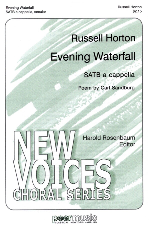 Evening Waterfall&nbsp;&nbsp;for mixed chorus (SATB) a cappella&nbsp;&nbsp;score