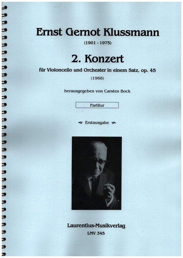 2. Konzert in einem Satz op.45  für Violoncello und Orchester  Partitur