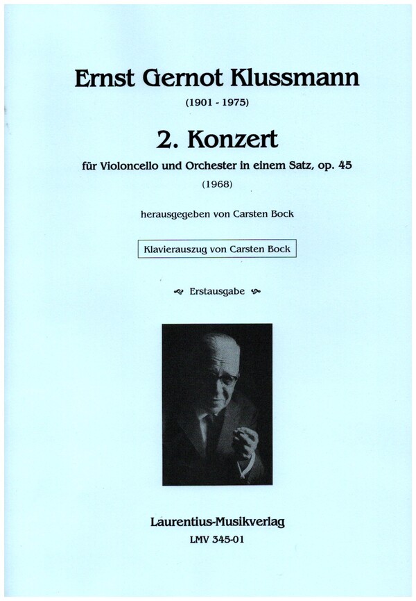 2. Konzert in einem Satz op.45  für Violoncello und Orchester  Klavierauszug