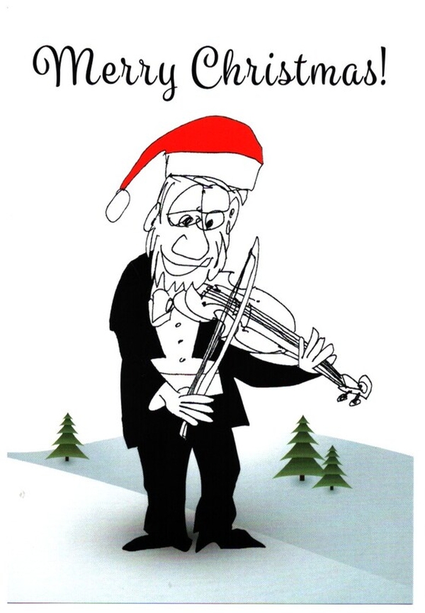 Clemens Falkenstein - Geiger-Weihnachtsfaltkarte