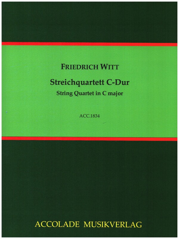 Streichquartett C-Dur  für 2 Violinen, Viola und Violoncello  Partitur und Stimmen