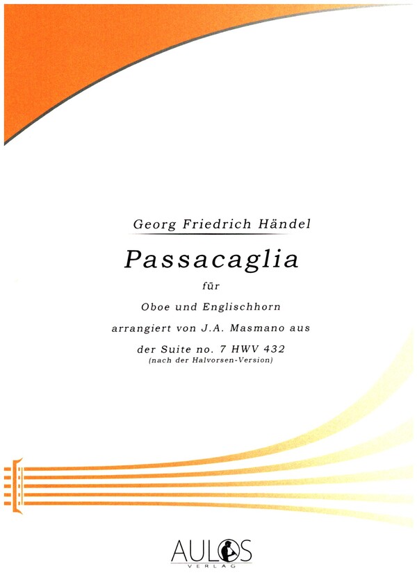 Passacaglia  für Oboe und Englischhorn  Spielpartitur