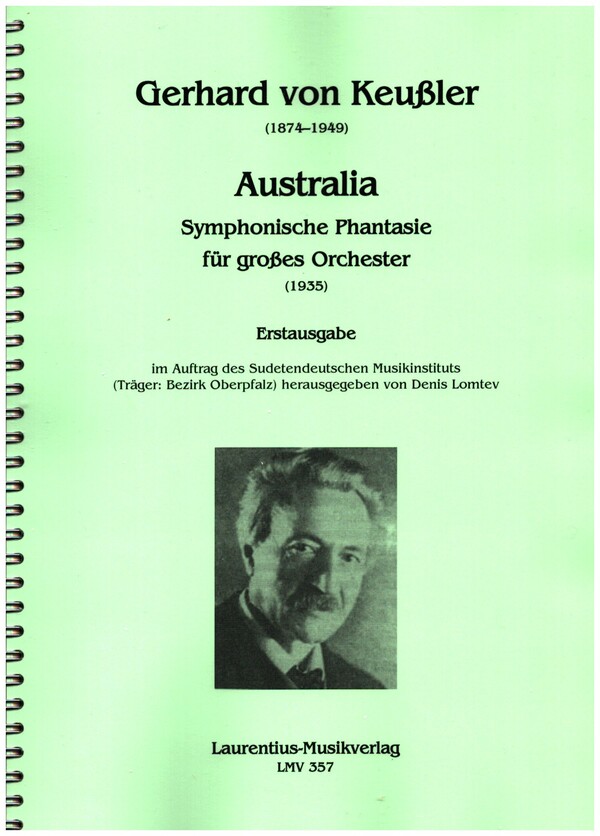 Australia - Symphonische Phantasie  für grosses Orchester  Partitur