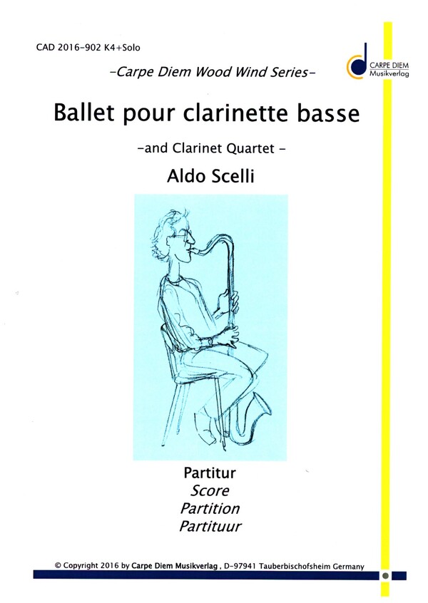 Ballet pour clarinette basse  für 4 Klarinetten und Bassklarinette  Partitur und Stimmen