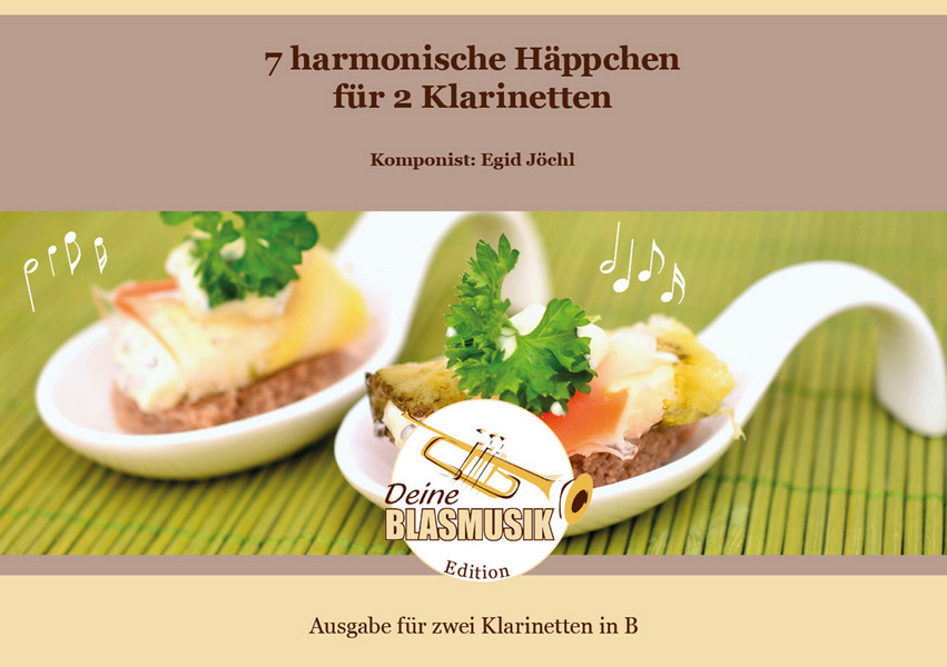7 harmonische Häppchen&nbsp;&nbsp;für 2 Klarinetten&nbsp;&nbsp;Partitur und Stimmen