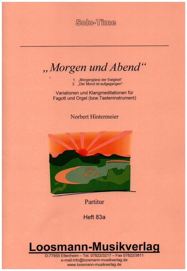 Morgen und Abend  für Fagott und Orgel (Tasteninstrument)  