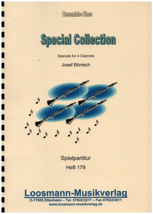 Special Collection  for 4 clarinets  score and parts