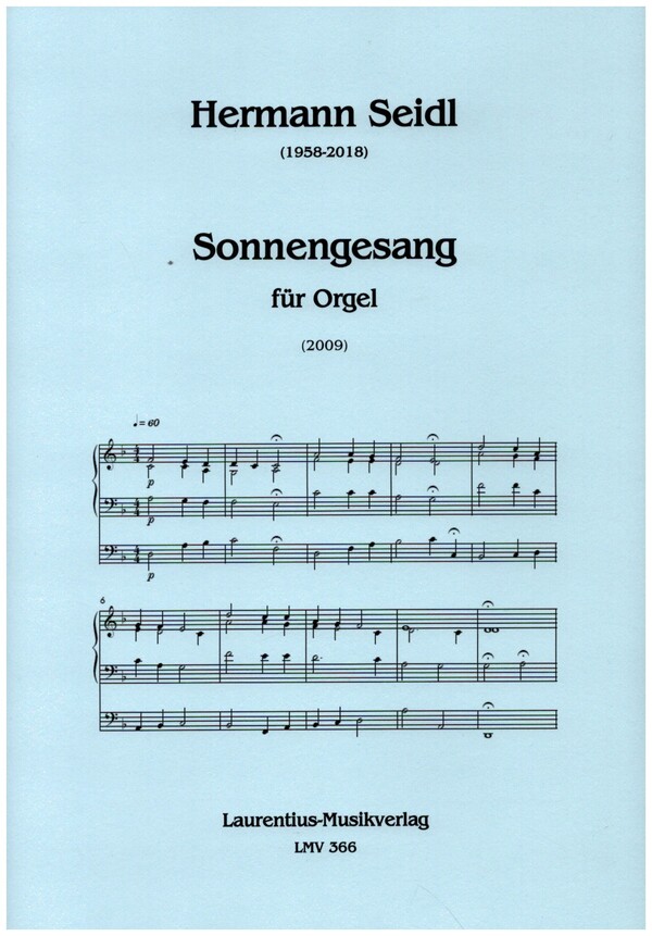 Sonnengesang  für Orgel  