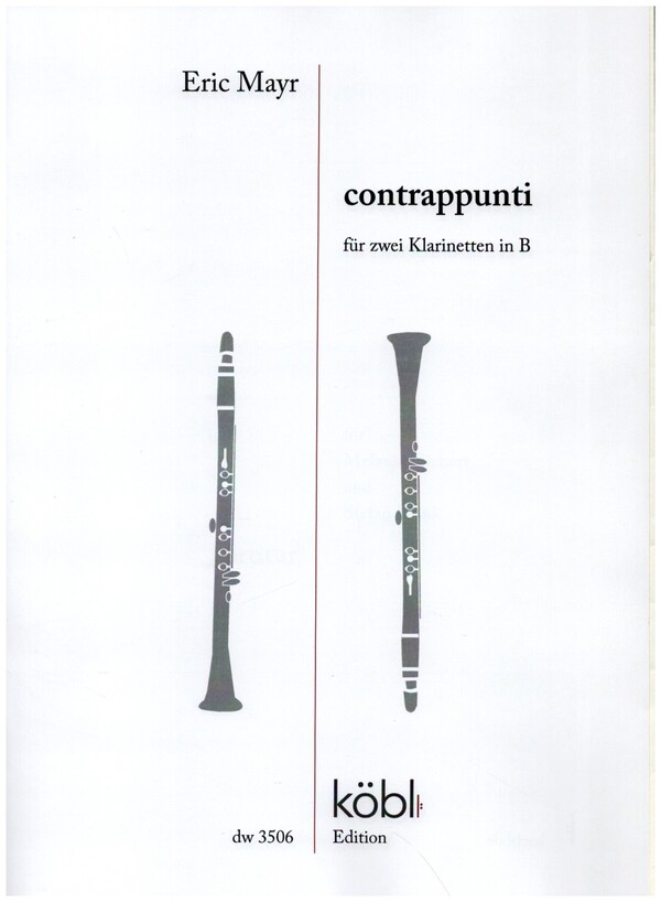 contrappunti  für 2 Klarinetten  2 Spielpartituren