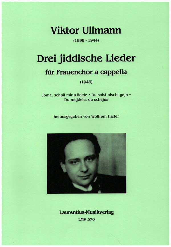 3 jiddische Lieder  für Frauenchor a cappella  Partitur