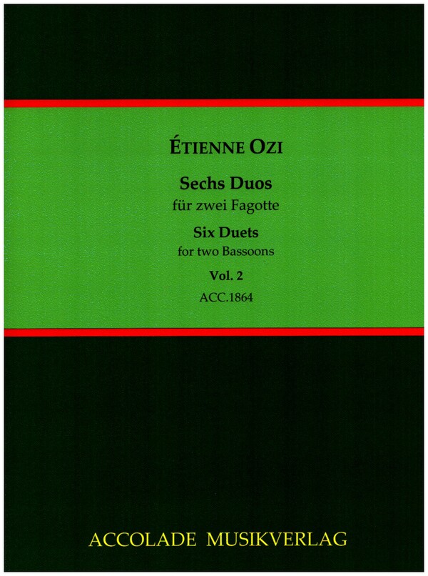 6 Duos Band 2 (Nr.3-4)  für 2 Fagotte  Partitur und Stimmen