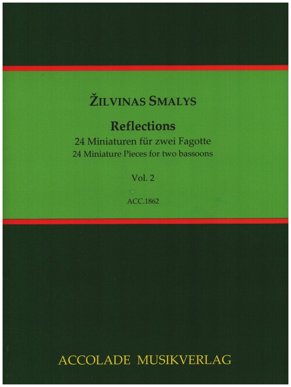 Reflections - 12 Miniaturen Band 2 (Nr.13-24)&nbsp;&nbsp;für 2 Fagotte&nbsp;&nbsp;2 Spielpartituren