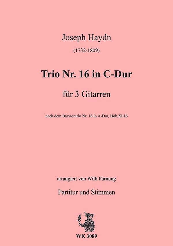 Farnung, Willi  - Haydn - Trio 16&nbsp;&nbsp;für 3 Gitarren&nbsp;&nbsp;