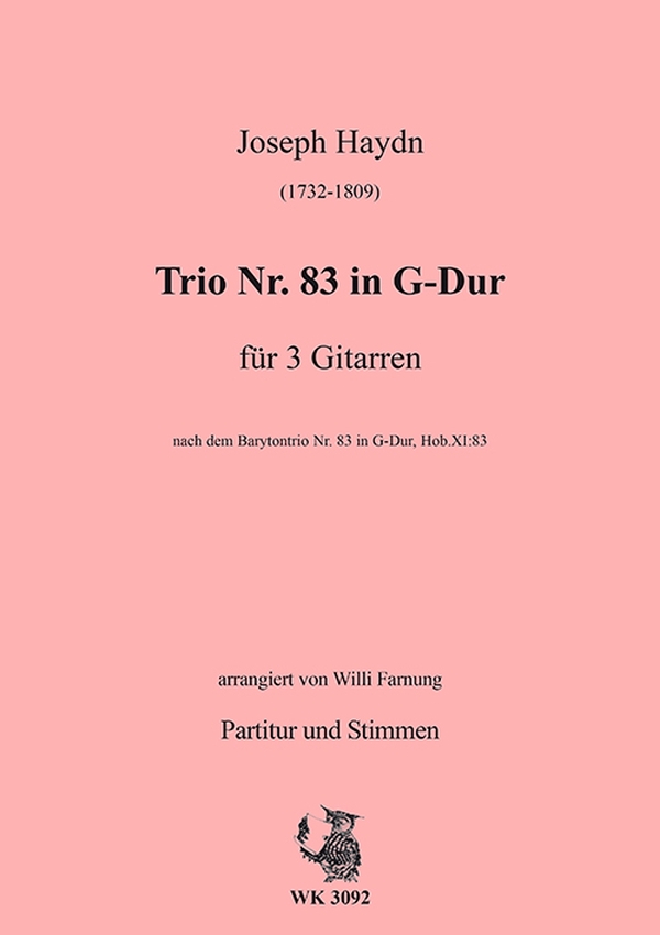 Farnung, Willi  - Haydn-  Trio 83&nbsp;&nbsp;für 3 Gitarren&nbsp;&nbsp;