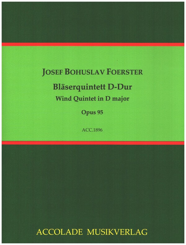 Bläserquintett D-Dur op.95  für Flöte, Oboe, Klarinette, Horn und Fagott  Partitur und Stimmen