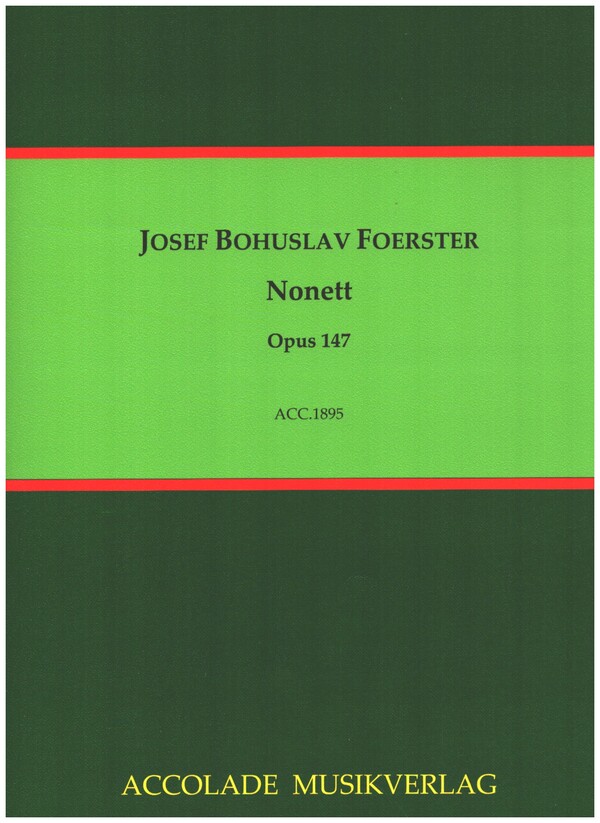 Nonett D-Dur op.147  für Flöte, Oboe, Klarinette, Horn und Fagott, Streichtrio, Kontrabass  Partitur und Stimmen