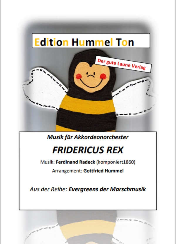 Fridericus Rex (Marsch)  für Akkordeonorchester  Partitur und Stimmen