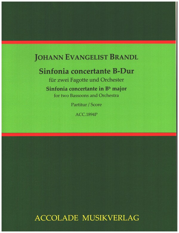 Sinfonia concertante B-Dur  für 2 Fagotte und Orchester  Partitur