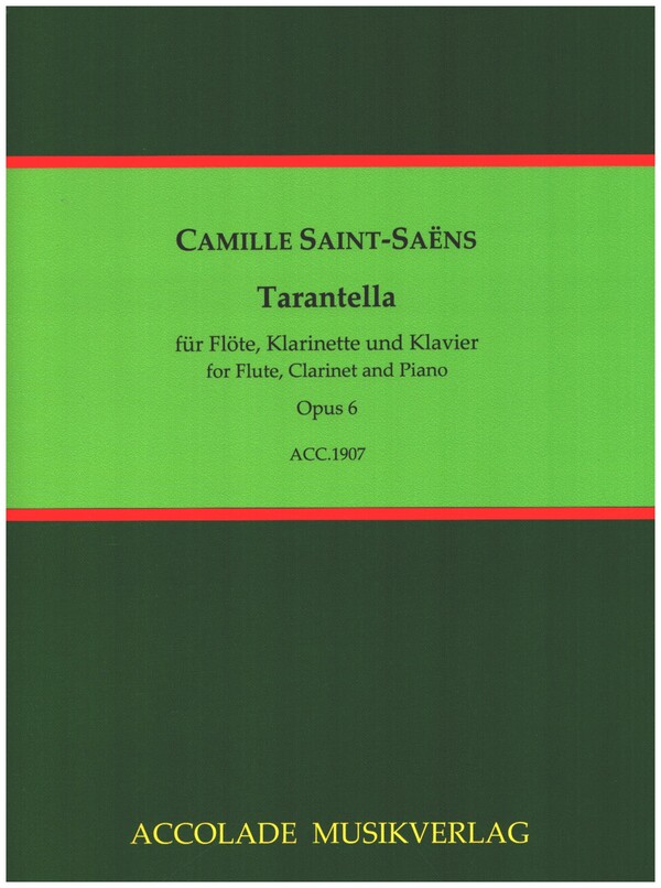 Tarantella op.6&nbsp;&nbsp;für Flöte, Klarinette und Klavier&nbsp;&nbsp;