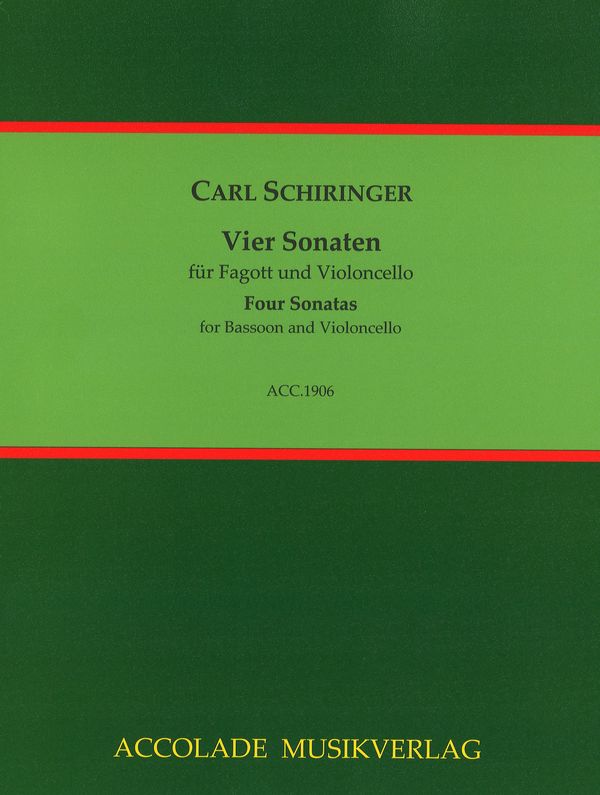 4 Sonaten  für Fagott und Violoncello  Partitur und Stimmen