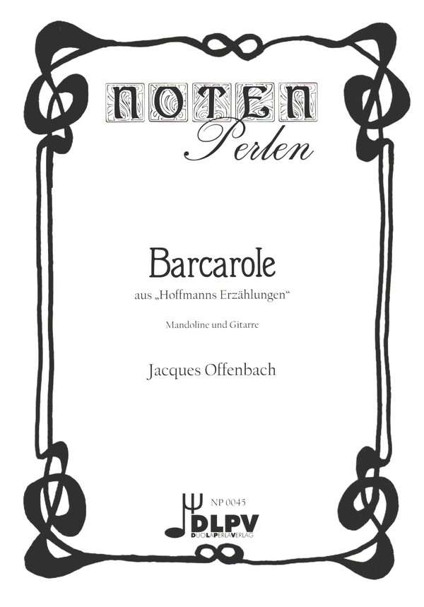 Barcarole aus 'Hoffmanns Erzählungen'  für Mandoline und Gitarre  