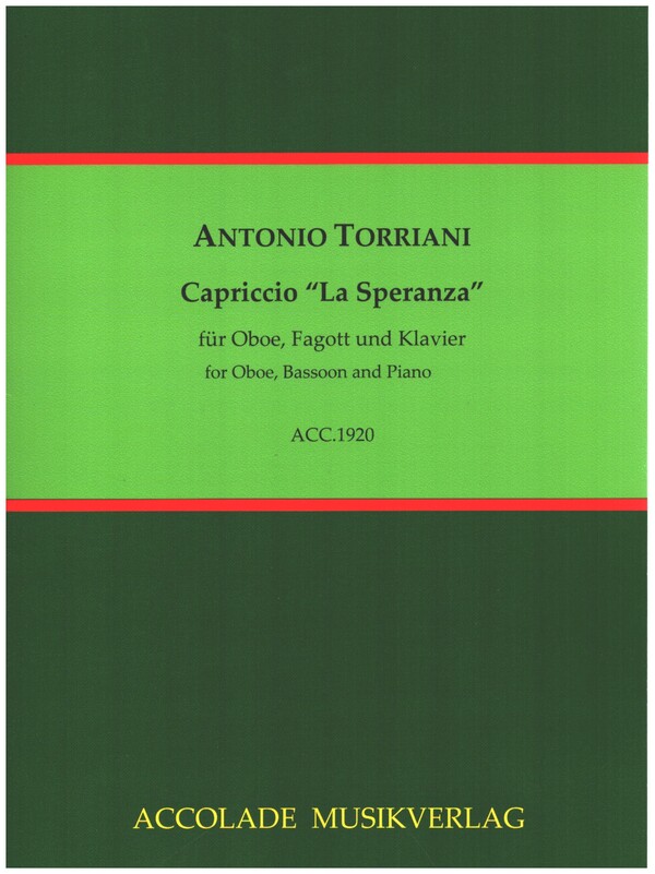 Capriccio 'La Speranza' op.5  für Oboe, Fagott und Klavier  Partitur und Stimmen