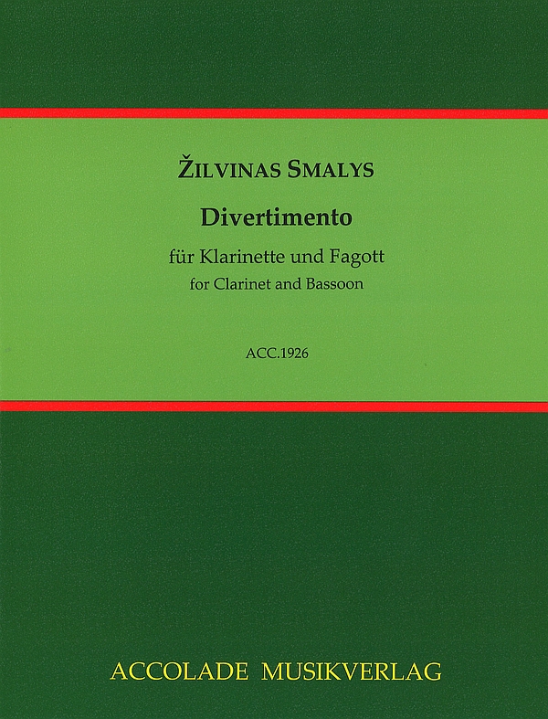 Divertimento  für Klarinette und Fagott  Partitur und Stimmen