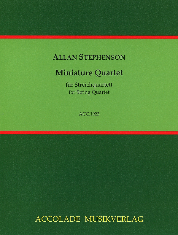Miniature Quartet (1992)  für Streichquartett  Partitur und Stimmen