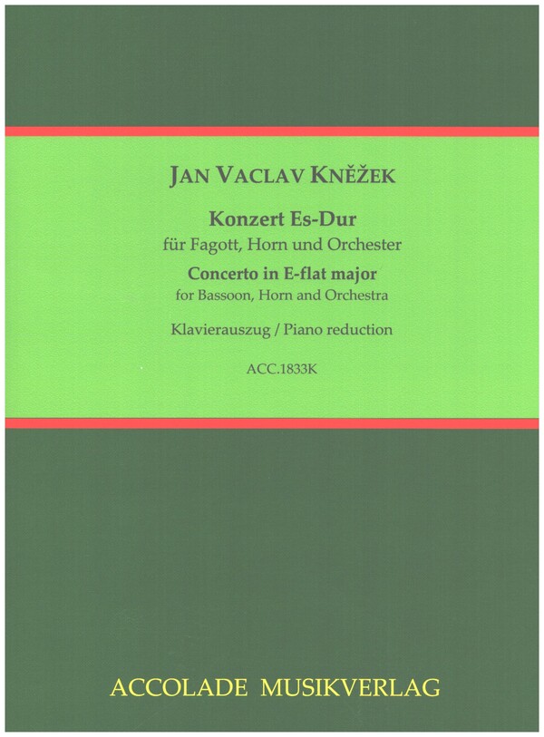 Konzert Es-Dur  für Fagott, Horn und Orchester  Klavierauszug mit Solostimmen