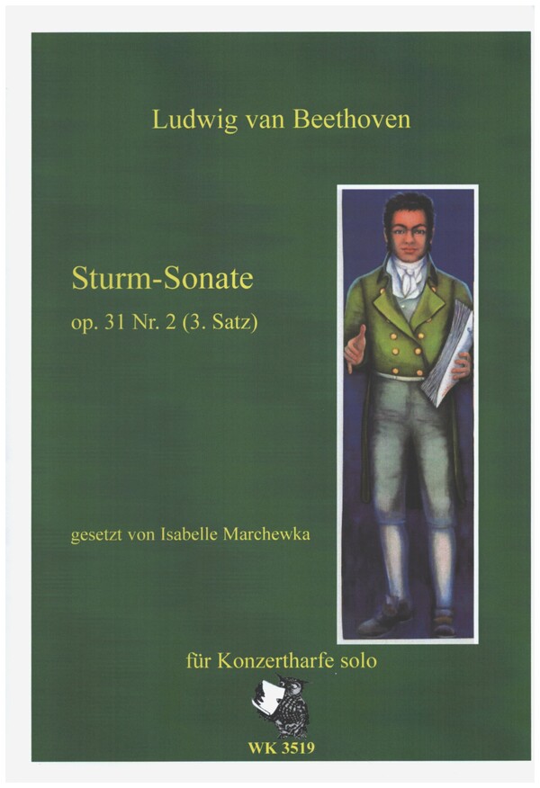 Sturm-Sonate op.31 Nr.2 (3. Satz)&nbsp;&nbsp;für Konzertharfe&nbsp;&nbsp;