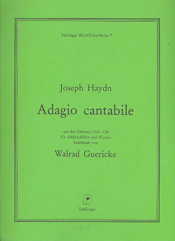 Adagio cantabile aus der Sinfonia  Hob.I:24 für Altblockflöte  und Klavier