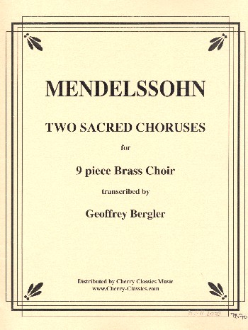 2 sacred Choruses  for brass ensemble  score and parts