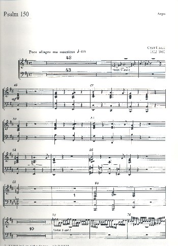 Psalm 150 für gem Chor, Streicher  und Orgel  Harfe