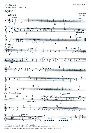 Missa solemnis B-Dur Hob.XXII:13&nbsp;&nbsp;für Soli, gem Chor und Orchester&nbsp;&nbsp;Horn 2