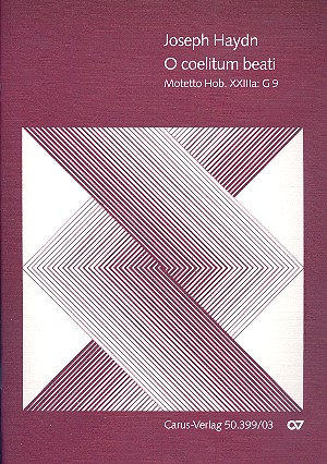 O coelitum beati Hob.XXIIIa:G9&nbsp;&nbsp;für Soli, gem Chor und Orchester&nbsp;&nbsp;Klavierauszug (Orgelauszug)